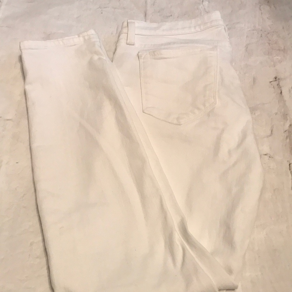 White J.Crew Toothpick Jeans